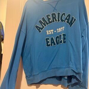 American Eagle Outfitters Vibrant Blue Crew Neck Sweater